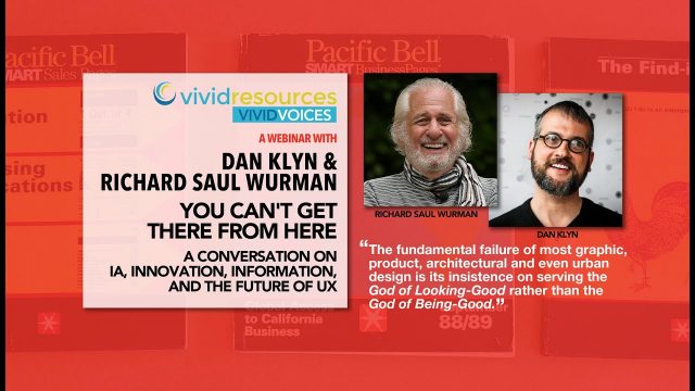 And Here It Is! Your Link To Richard Saul Wurman’s Webinar